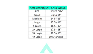 ARYSE Hyperknit Knee Sleeve- Silver